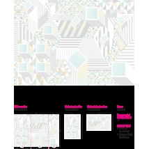 Design panel in the Bauhaus style for the Bauhaus office 310 cm x 280 cm