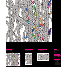 Wandteppiche und Webdesign in Halle, Flur, Loggia Weave & Flowers 250 cm x 155 cm