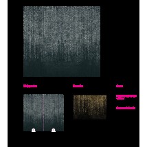 Designplatte The Matrix im Cyberpunk-Stil Magic Rain 150 cm x 110 cm