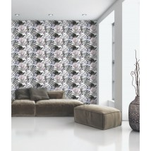 Non-woven trellises Charming quilts in Provence style designer Glamorous Flower Dimense print 465 cm x 280 cm Leather