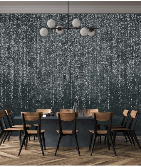 5D wallpaper Matrix in cyberpunk style designer Money rain 306 cm x 280 cm Shell