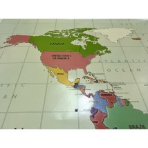 Мировая карта обои на стену в кабинет руководителя 150 см х 100 см