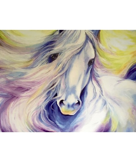 Canvas paintings horse mural photo on canvas Horse Horse 150 cm x 100 cm