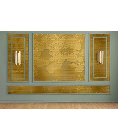 3D without vinilovy tapestries in the bedroom before farbuvannya Mandala Circles 3D Mandala Circle 250 cm x 155 cm