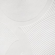 White wallpaper for the kitchen under painting Mandala Circles 3D Mandala Circle 465 cm x 280 cm