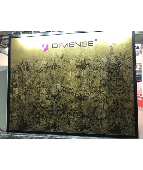 Luxury design panel for home cabinet Birds of Paradise Dimense print 465 cm x 280 cm Leather