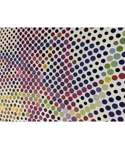 Designer structural panel Color Dots in the avant-garde style 155 cm x 250 cm