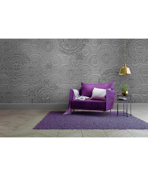 3D Wallpaper for painting knitted patterns 3D Crochet structure 310 cm x 280 cm