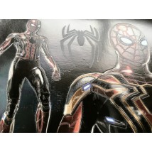 Poster Spiderman Peter Parker auf Leinwand Wand nach Zahlen #3 50 cm x 35 cm