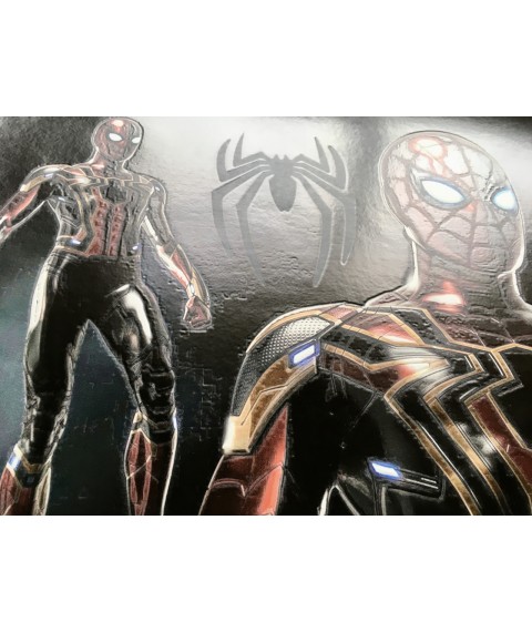 Poster Spiderman Peter Parker on canvas on the wall by numbers # 3 50 cm x 35 cm