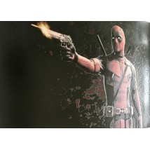 Leinwandbild Wandposter nach Zahlen #4 Deadpool Deadpool Daedpool 50 cm x 35 cm