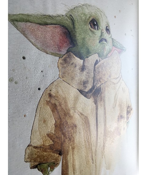 Poster Mandalorian Yoda kid baby yoda on the wall 70 cm x 90 cm