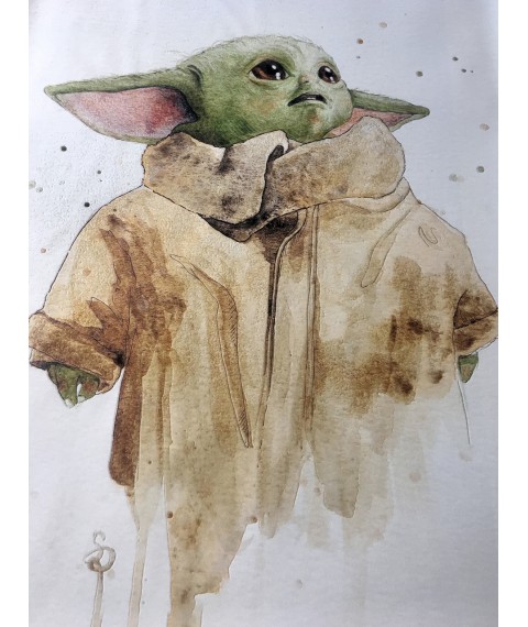 Poster Mandalorian Yoda kid baby yoda on the wall 70 cm x 90 cm