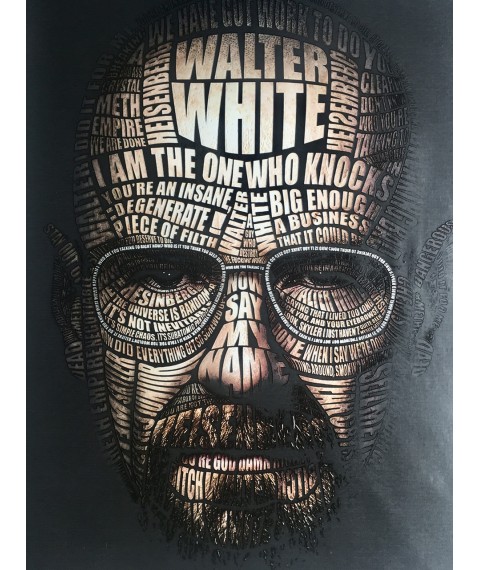 Плакаты на стену Во все тяжкие Breaking Bad Walter White Dimense Print-House 70 см х 90 см