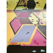 Wandposter im Pop-Art-Stil Abstrakte Geometrie Abstrakte Geometrie 70 cm x 90 cm