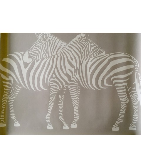 Плакаты на стену Greenpeace style дизайнерский Зебры Zebra 90 см х 70 см