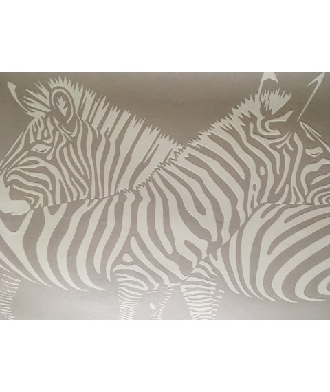 Poster an der Wand Design im Greenpeace-Stil Zebras Zebra Dimense print 90 cm x 70 cm