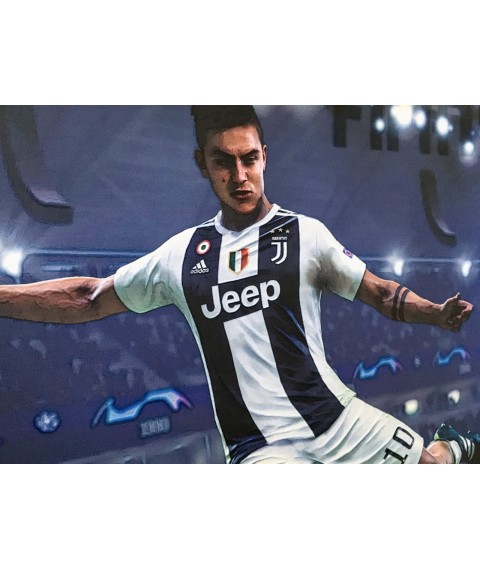 Постер Фифа Cristiano Ronaldo FIFA 19 подарок геймеру дизайнерское PrintHouse 50 см х 50 см