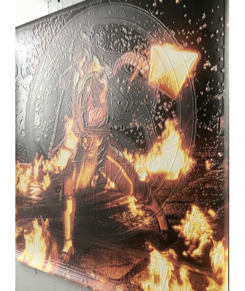 Poster Mortal Kombat Scorpion's Revenge Geschenk f?r Gamer Designer PrintHouse 50 cm x 50 cm