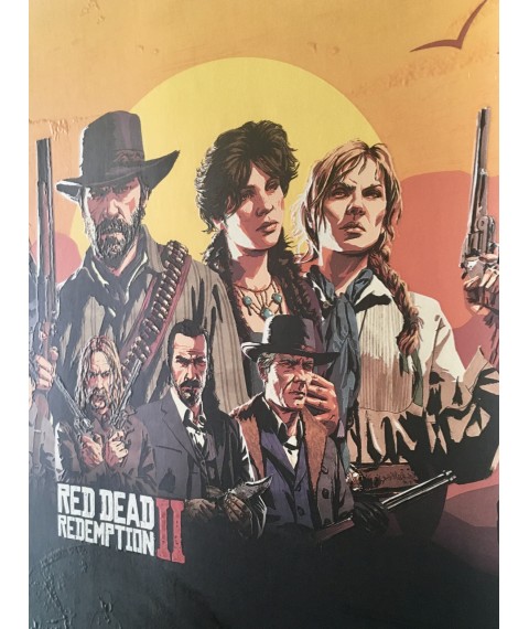 Poster Red Dead Redemption 2 Geschenk f?r Gamer RDR2 Designer PrintHouse 50 cm x 50 cm