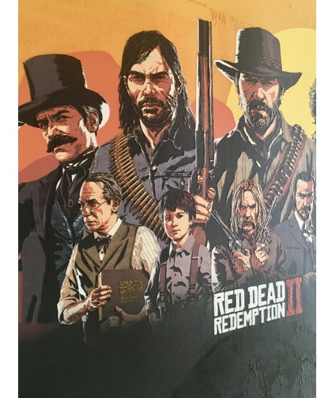 Poster Red Dead Redemption 2 Geschenk f?r Gamer RDR2 Designer PrintHouse 50 cm x 50 cm