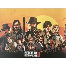 Poster Red Dead Redemption 2 Geschenk f?r Gamer RDR2 Designer PrintHouse 50 cm x 50 cm