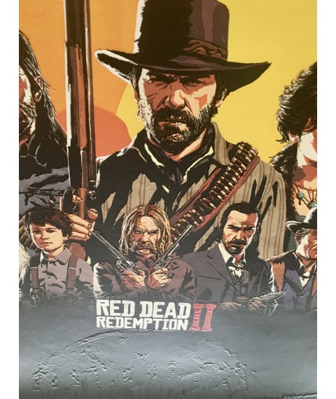 Постер Red Dead Redemption 2 подарок геймеру RDR2 дизайнерский PrintHouse 50 см х 50 см