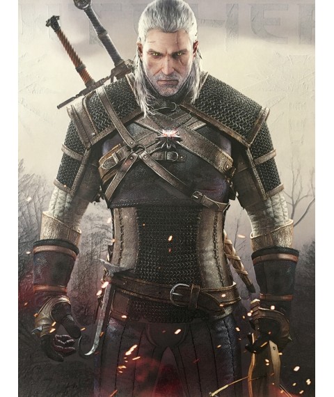 Poster The Witcher Geschenk f?r Gamer The Witcher Designer PrintHouse 50 cm x 50 cm