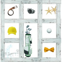 Poster Golfgeschenk f?r einen Golfer Golfer Designer PrintHouse 155 cm x 160 cm