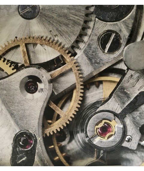 Poster mechanism wall clock Clockwork 154 cm x 185 cm