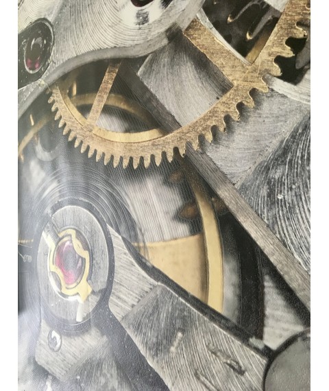Poster mechanism wall clock Clockwork 154 cm x 185 cm