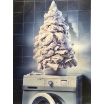 Poster advertising designer washing machine 70 cm x 90 cm