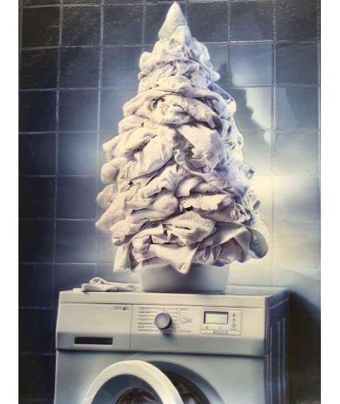 Werbeplakat Design Waschmaschine 70 cm x 90 cm