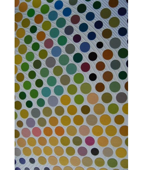 Non-woven photomurals design structural in the avant-garde style Color Dots 525 cm x 410 cm