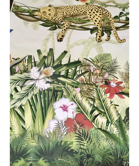 Embossed wallpaper for kids room Jungle Jumanji Jumanji Jungle 110 cm x 150 cm