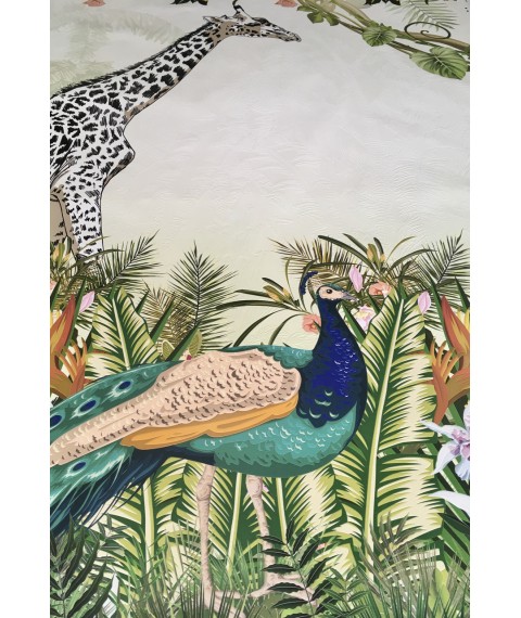 Design panel for the children's room Jungle 155 cm x 250 cm