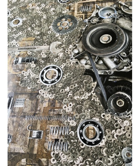Wallpaper industrial craft Loft in coworking design Dimense print 465 cm x 400 cm