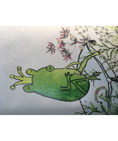 Designer photo wallpaper in the nursery for a girl Princess Frog Princess and Frog 150 cm x 100 cm