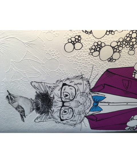 Children's design panel Alice in Wonderland Friends 100 cm x 150 cm