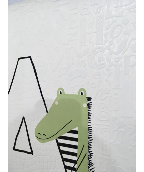 Панно в детскую дизайнерское Азбука абетка милые животные Animal ABC 300 см х 280 см