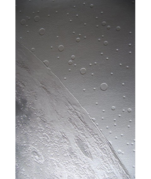 Design panel Moon in the style of futurism for home, office 155 cm x 250 cm