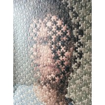 Poster 3D puzzle portrait of a girl family design embossed Dimense print-house 70 cm x 90 cm