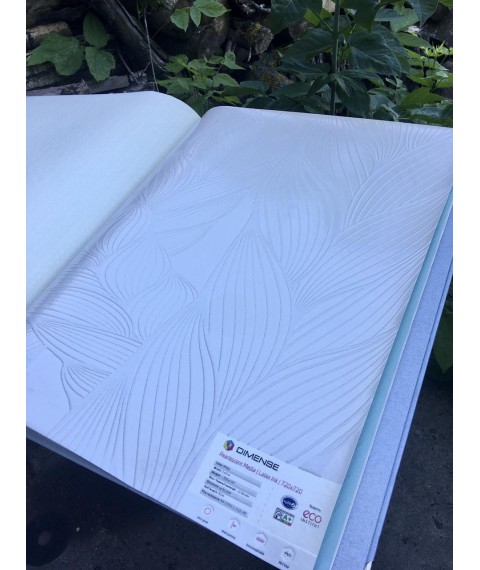 Embossed design panels 3D Weave White structure 155 cm x 250 cm