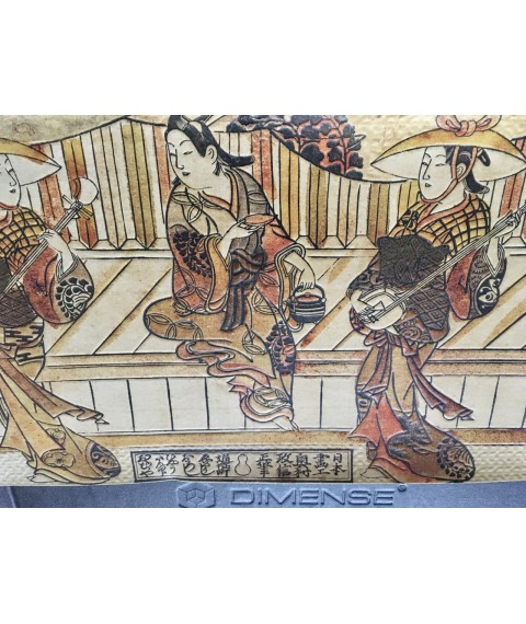 Японский свиток постер по мотивам Укиё-э Сюбун Тэнсё Сэссю Сансуй Тёкан Dimense print 90 см х 70 см
