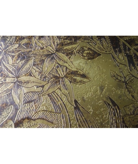 Designer luxury gold wallpaper on the wall Peacocks Birds of Paradise Dimense print 610 cm x 280 cm