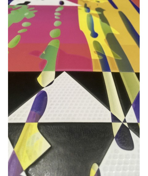 Designtafel im Pop Art Stil Abstrakte Geometrie 250 cm x 155 cm