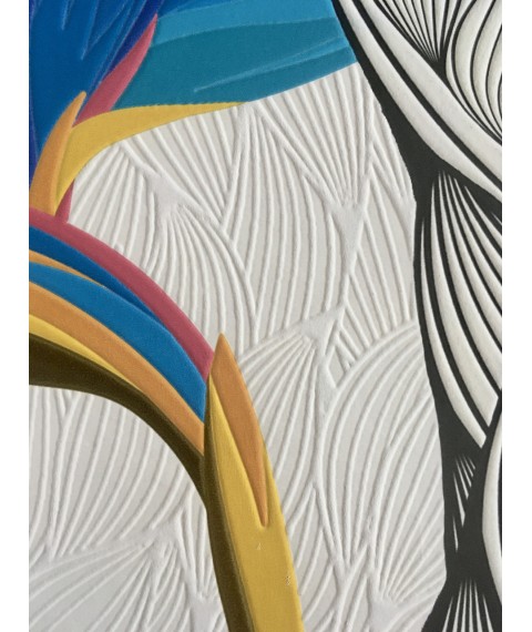 Gestaltungstafel f?r Diele, Flur, Loggia Weave & Flowers Dimense print 250 cm x 155 cm