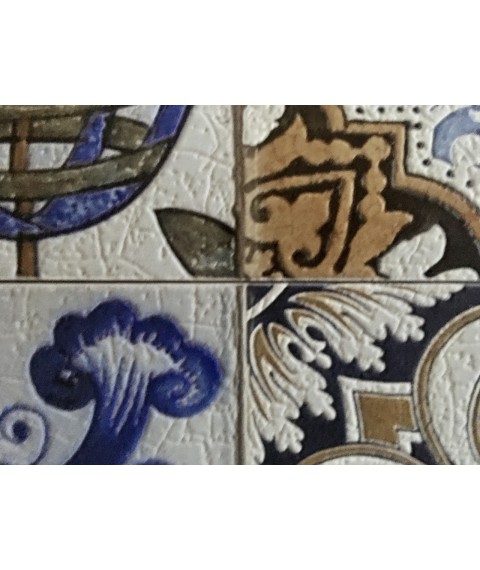 Design panel for dining room Portuguese Vintage Tiles 250 cm x 155 cm