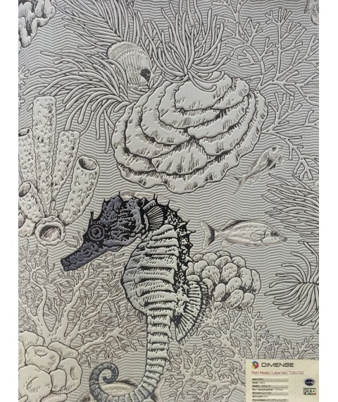 Kindertafel Motiv exotische Tiere der Meerestiefen Sea Life 400 cm x 280 cm