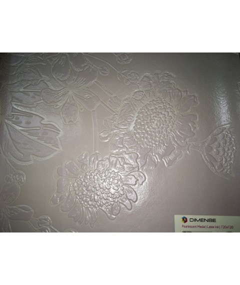 Non-woven paintable wallpaper with 3D Flowers and Butterflies Flowers & Butterfly 400 cm x 280 cm